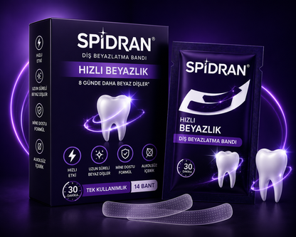 SPİDRAN® Diş Beyazlatma Bandı | 30 Dakikada Daha Beyaz Gülüşler